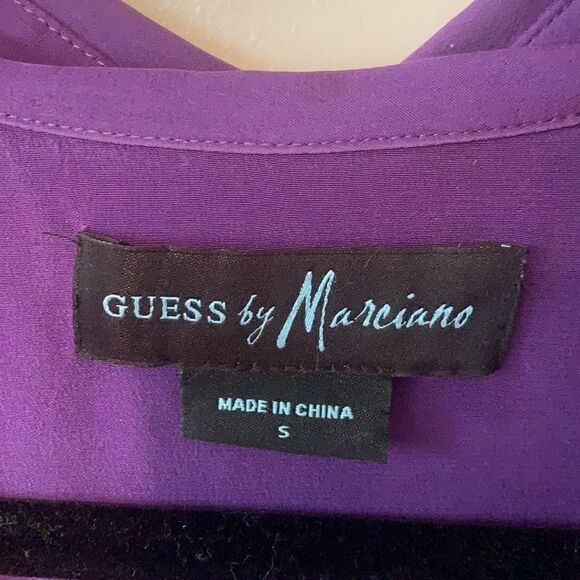 Guess by Marciano Purple Tunic Blouse Size Small - Picture 2 of 4
